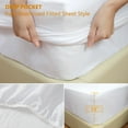 thumbnail image 4 of REGALWOVEN 14" Deep Pocket Fitted Sheet for Twin XL Bed, White, 39 x 80 inch, 4 of 6