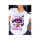 thumbnail image 1 of Queen's Birthday Queen Pattern T-shirt, polyester blend, Casual round-neck T-shirt with balloon and lip print, regular length, knitted fabric, suitable for all seasons, 1 of 7