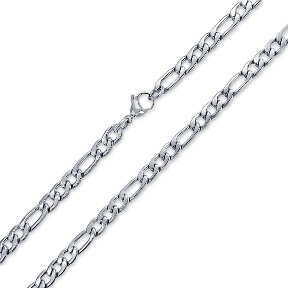 18-30'' MENS Stainless Steel 3.5/5/7mm Silver Tone Cuban Curb Chain Necklace US 