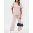 thumbnail image 3 of Conjunto Deportivo de Dos Piezas para Mujer, Informal, de Corta y Pantalón . Albaricoque M, 3 of 5
