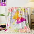 thumbnail image 4 of 17th Birthday Gifts for Girls Birthday Gifts for 17 Year Old Girl,Butterfly Blanket for Girls Butterfly Throw Blanket with Flower Printed for Kids Birthday Gift Soft Flannel Throw Blanket,50"x40", 4 of 6