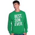 thumbnail image 4 of Best Son Ever Relatives Family Men's Long Sleeve Tee T Shirt Brisco Brands 3X, 4 of 6