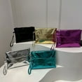 thumbnail image 6 of YIEMEEN Fashion Metallic Clutch Bag PU Metallic Wristlet Handbag Purse for Women, 6 of 21