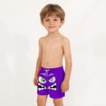 thumbnail image 4 of Babcutegg Kids Printed Swim Trunks with Pockets – Elastic Waistband, Drawstring Closure, Casual Beach and Pool Short for Warm Weather Activities Purple Size 14-15, 4 of 9