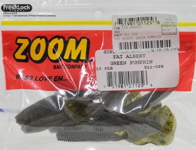 (2 pack) Zoom Fat Albert 3'' Green Pumpkin 10pk