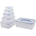 thumbnail image 4 of Food Storage Plastic Containers with Locking Lids, Leak Proof, Airtight, Nested, Set Of 6 BPA Free Dishwasher and Freezer Safe, 4 of 9