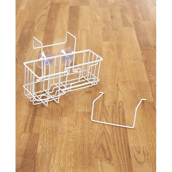 Sponge and Dish Brush Sink Organizers - White