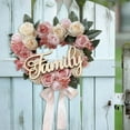 thumbnail image 7 of Valentines Day Wreath,Heart Shaped Rose Wreath,15.7 in Pink Valentine's Day Floral Wreath with Ribbons,Heart-Shaped Garland Wreaths for Front Door,Valentine's Day Wedding Decoration(Style C), 7 of 7