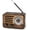 Bronze, variant on Retro Transistor Radio, Small Rechargeable Portable Radio, Personal Radio AM FM SW with 1800mAh Lithium-ion Battery, Support TF Card/Aux/USB MP3 Player Perfect for Indoor, Outdoor Use - Bronze