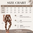 thumbnail image 5 of Xoenoiee Brown Giraffe Print Workout Leggings for Women, 5 of 6