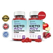 (2 Pack) Optimal Keto Extreme ACV Gummies 2000mg Dietary Supplement 120 Gummys