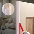 thumbnail image 3 of Gaaing T-Shaped Peel and Stick Shower Door Draft Stopper, Silicone Weather Stripping, Double Sided Self-Adhesive Seal Strip for Gaps (Clear, 10ft x 1.97in), 3 of 8