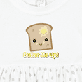 thumbnail image 4 of Inktastic Butter Me Up Toast Girls Baby Dress, 4 of 5