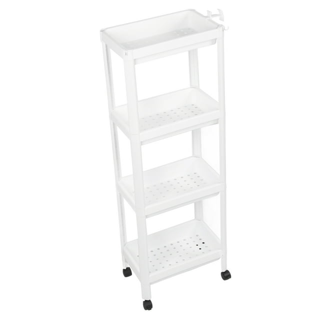 Bathroom Tower Shelf Plastic Organizer Multifunctional Shelving Unit For Living Room Bedroom Kitchen