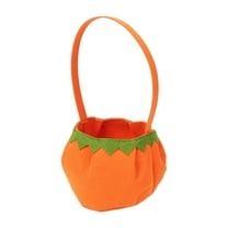 Nrmvnmi Halloween Pumpkin Bags for Kids Halloween Trick or Treat Bags 3PCS Non-Woven Candy Bags for Halloween,Halloween Pumpkin Bucket Snack Basket Bag