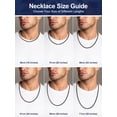 thumbnail image 5 of Suplight Men Chain Necklace Stainless Steel 2mm/3mm/6mm/8mm 18"-28" Box Chain Gift for Men, 5 of 7