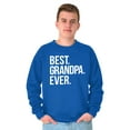 thumbnail image 4 of Best Grandpa Ever Grandfather Poppop Men's Crewneck Sweatshirt Brisco Brands X, 4 of 6
