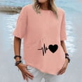 thumbnail image 2 of Blusa con bolsillo y estampado de solapa con botones de manga larga informal para mujer Pompotops hfajkhk137021, 2 of 4
