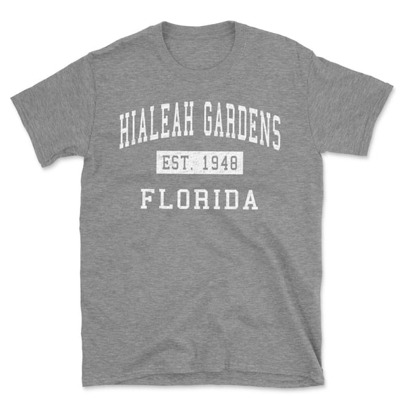Hialeah Gardens Florida Classic Established Men's Cotton T-Shirt