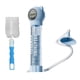 thumbnail image 1 of Dispositivo portátil de ejercicios de respiración con mancuernas para el hogar para el bienestar pulmonar. Azul con orejas, 1 of 9