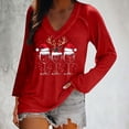 thumbnail image 4 of FDGIU Plus Size Christmas Tops for Women, Funny Xmas Tree Graphic Long Sleeve Tunic, Festive Holiday Tee, 4 of 6