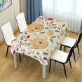 thumbnail image 4 of Yayeee Tablecloths 60" x 90" Rectangle Wrinkle Resistant Party Table Cover, Birds Tea Time, 4 of 8