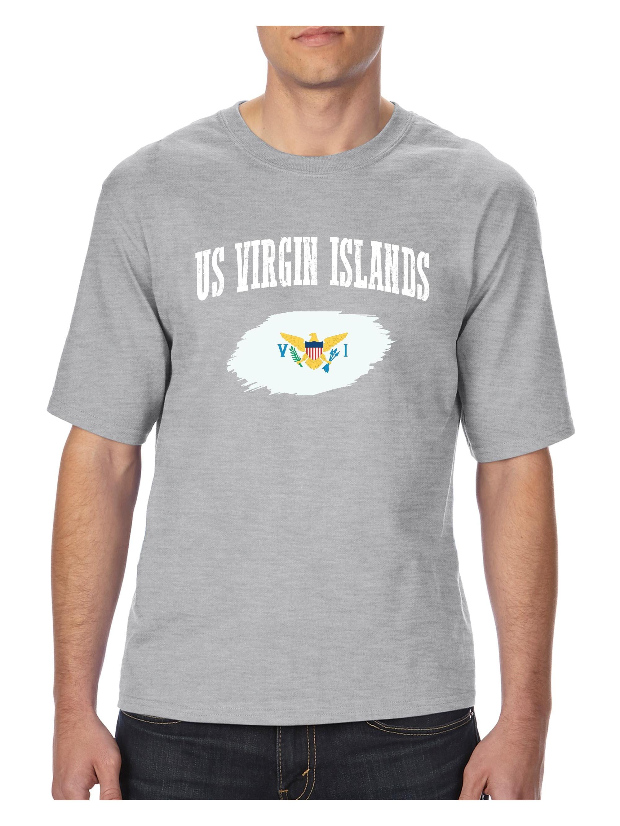 Mom's Favorite Mens and Big Mens US Virgin Islands Flag TShirt, up
