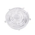 thumbnail image 1 of Lot de 6 Couvercles Extensibles en Silicone Réutilisables, Couvercle Alimentaire en Silicone, 6 Tailles Différentes, Joint Extensible, 1 of 8