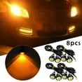 thumbnail image 1 of 8pcs LED Amber Grille Lighting Kit 6000K 12V Front Grille Lighting DRL For Ford SUV Raptor Style Side Marker Lights, 1 of 12