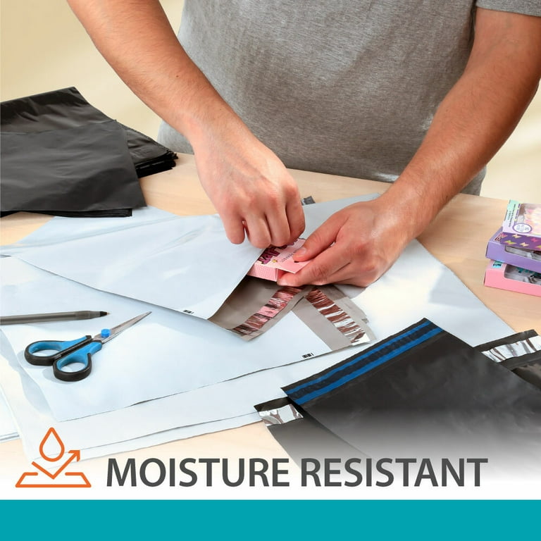 Pen + Gear Self-Seal Poly Flexible Mailer, #6 (14.25 in. x 19 in.), White, 5-count