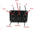 thumbnail image 3 of Panel de aluminio del interruptor de palanca de empuje del arranque del motor del coche universal de 12V 20A Cola Interruptor de relé del motor de encendido, 3 of 8