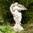 thumbnail image 2 of Roman 19.75" Angel with Birdbath Outdoor Garden Statue, 2 of 3