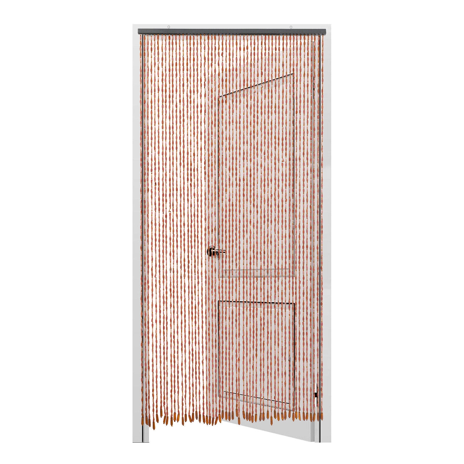 Miumaeov 52 Strings Door Curtain Bamboo & Wood Beaded Curtain For Doorway Room Devider 200x90cm