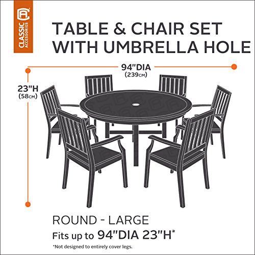 Classic Accessories 55 462 041501 00 Veranda Round Patio Table