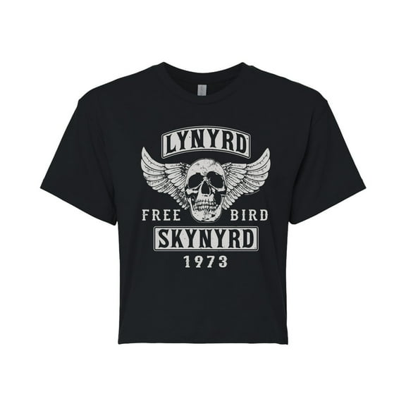Lynyrd Skynyrd - Free Bird - Juniors Cropped Cotton Blend T-Shirt
