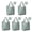 Robot and Blasters Blue Pattern, variant on 5 Pack Foldable Shopping Bags, Robot and Robots Blue Pattern Reusable Grocery Bags with Pockets, Large Waterproof Lightweight Tote Bags with Handles