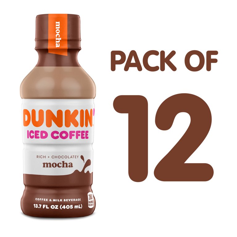 Dunkin' Mocha Iced Coffee, 13.7 fl oz, 12 Pack photo 5