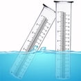 thumbnail image 4 of SUTENGDA 7” Plastic Rain Gauge Replacement Tube  2 Pack Transparent Cold Resistance Rain Crack Measuring Tool  Rain Measurement Gauge for Outdoor Garden Yard Home, 4 of 8