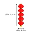 thumbnail image 2 of Miangastore Chinese New Year Lantern Red Cloth Plastic 1Pack 45.3x8.3In, 2 of 8