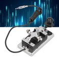 thumbnail image 1 of Morse Code Shortwave Radio, Electroplate Surface Hand Key CW Telegraph No Scratches Practice Machine with Spring for Physical Electricity Experiment for DIY, 1 of 7