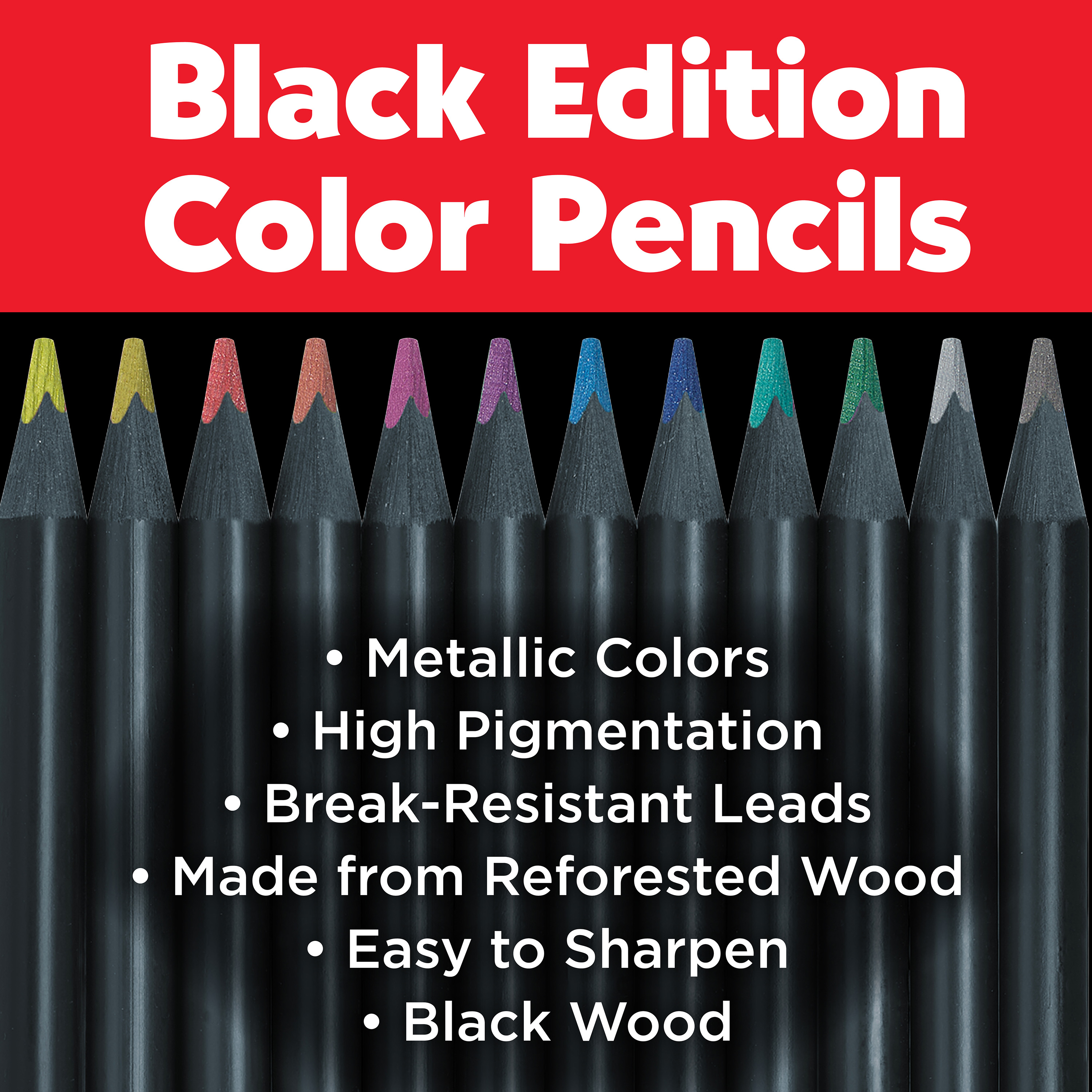 Lápices de colores Faber-Castell Black Edition de arte fino | Útiles escolares para regreso a clases (50 piezas) 2