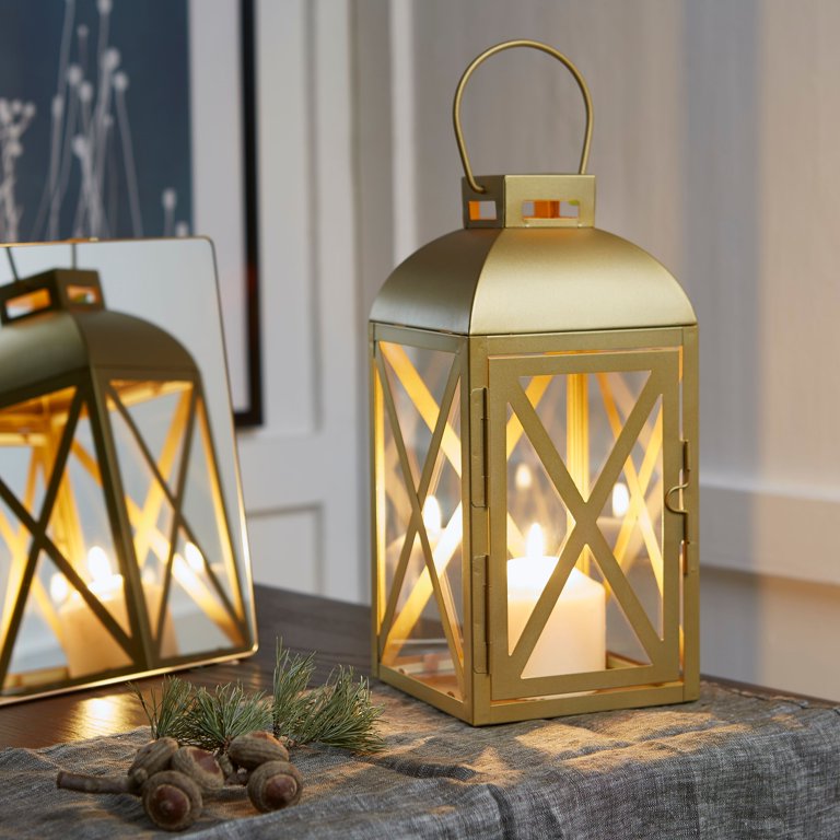Mainstays Gold Lantern - Walmart.com