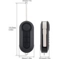 thumbnail image 2 of Funda de repuesto para llave de coche plegable CHAO compatible con Fiat 500 Doblo Ducato Panda Punto 3 botones, 2 of 5