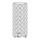 thumbnail image 4 of Florero cilíndrico Macarena de cristal 8 x 20 cm soporte decorativo elegante Plateado, 4 of 8