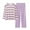 005_Purple, variant on Dyfzdhu Womens Pajama Sets 2 Piece Comfortable Striped Gradient Pajamas Casual Loose Long Sleeve Trousers Suit Sleepwear Loungewear