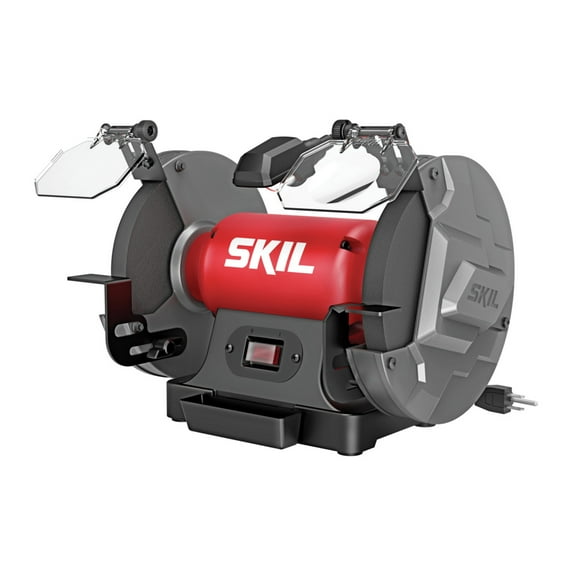 SKIL BI9502-00 3.0 Amp 8'' Benchtop Grinder with LED Light
