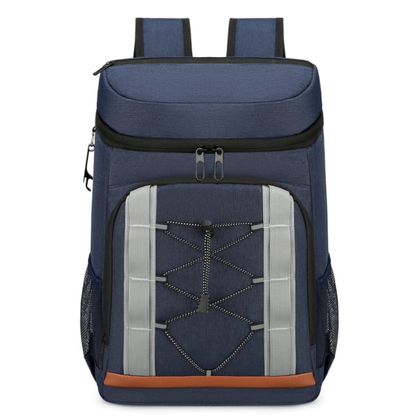 Bolsa de aislamiento Mochila térmica con aislamiento a prueba de fugas con compartimento para el almuerzo, resistente al agua para hombres/mujeres, picnics, viajes, deportes, gran capacidad, forr