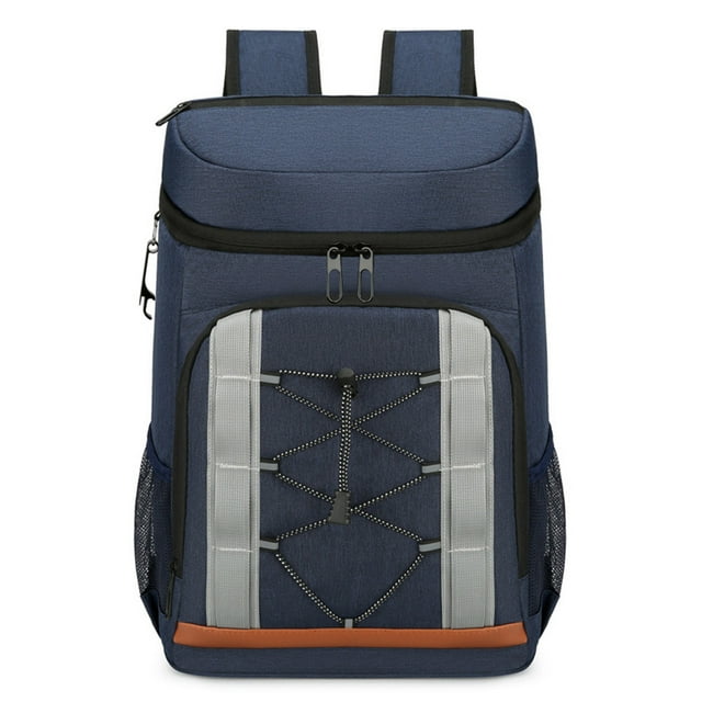 TFixol Customizable Insulated Outdoor Picnic Backpack with Aluminum Foil Lining for Long-Lasting Temperature Control (20+ Logo Options, Blue)