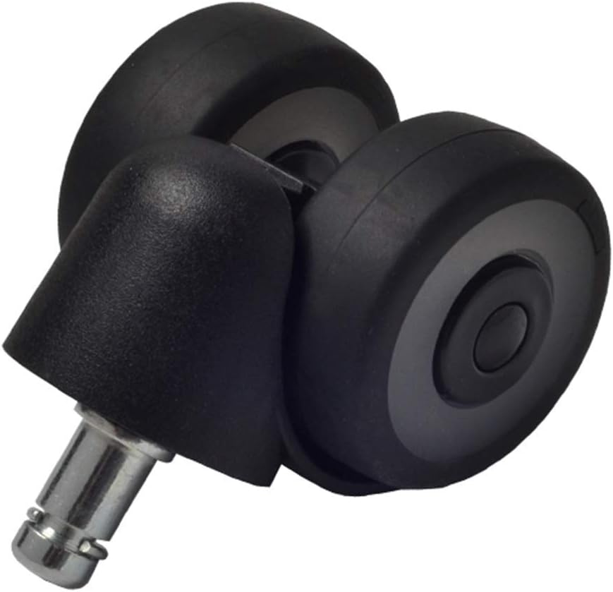 Gamvdout Office Chair Castors Double Bearing Swivel Castor Wheels Silent Polyurethane Furniture 50mm With M11 Thread Set Of 5