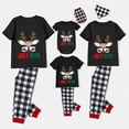 thumbnail image 3 of Pijamas familiares a juego de Navidad, conjuntos de pijamas negros de ciervo de julio en julio, 3 of 3